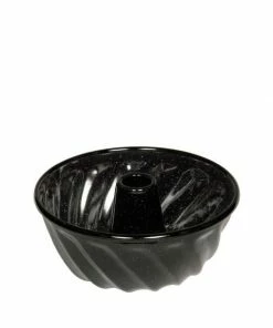 Riess Emaille Riess Gugelhupfform Aus Emaille In Schwarz 18 Cm