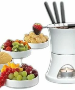 Cilio Schokoladen-Fondue-Set, 10-teilig
