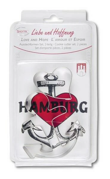 Städter Ausstechform Liebe Und Hoffnung 5,5–9 Cm Set, 2-teilig 2 Städter Ausstechform Liebe Und Hoffnung 5,5–9 Cm Set, 2-teilig – Bild 2