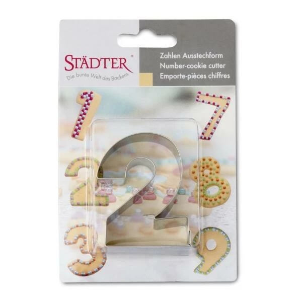 Städter Ausstechform Zahl 2 6,5 Cm 2 Städter Ausstechform Zahl 2 6,5 Cm – Bild 2