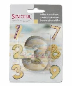 Städter Ausstechform Zahl 3 6,5 Cm -KitchenAid Shop 201 113237 V01