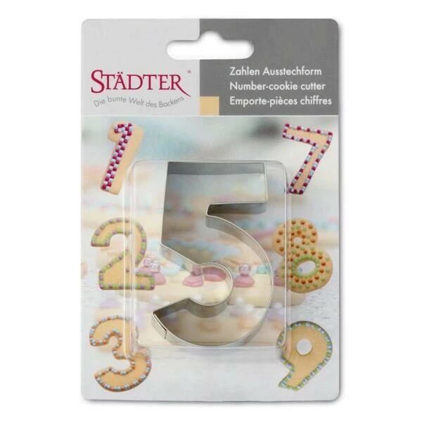 Städter Ausstechform Zahl 5 6,5 Cm 2 Städter Ausstechform Zahl 5 6,5 Cm – Bild 2