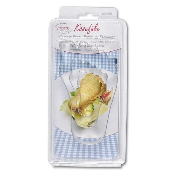 Städter Ausstechform Fußausstecher-Set 3tlg Edelst. 1 Städter Ausstechform Fußausstecher-Set 3tlg Edelst.