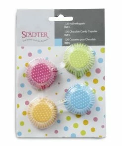 Städter Papierform Retro Ø 2,4/3,4 Cm / H 1,8 Cm Bunt Für Muffin-Konf 100 Stück -KitchenAid Shop 201 337190 V01