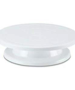 Städter Tortendeko Tortenplatte Ø 27,5 Cm / H 7 Cm Weiß Drehbar