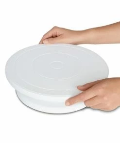 Städter Tortendeko Tortenplatte Ø 27,5 Cm / H 7 Cm Weiß Drehbar -KitchenAid Shop 201 552135 P02