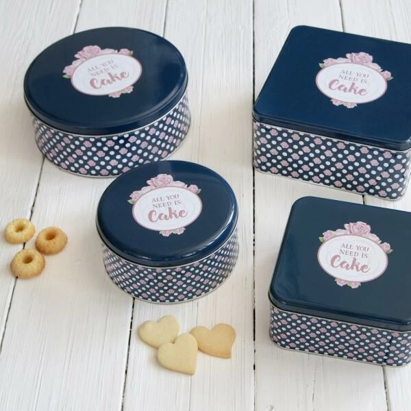 Städter Gebäckdose All You Need Is Cake Ø 16,5 Cm / H 8 Cm Bunt Rund 2 Städter Gebäckdose All You Need Is Cake Ø 16,5 Cm / H 8 Cm Bunt Rund – Bild 2