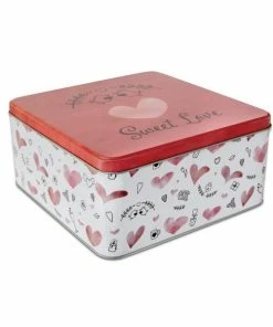 Städter Gebäckdose Sweet Love 16,5 X 16,5 Cm / H 8 Cm Bunt Quadratisc