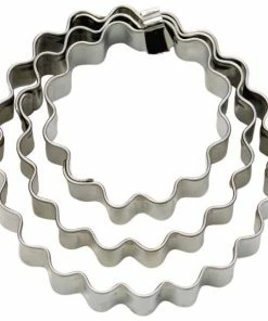 Städter Ausstechform Ring ø 3,5 / 5 / 6 Cm Gewellt Set, 3-teilig