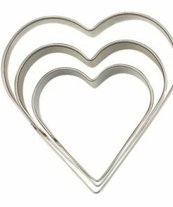 Städter Ausstechform Herz ø 3 / 4 / 5 Cm Glatt Set, 3-teilig