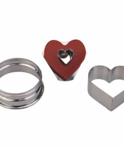 Städter Ausstechform Herz Mit Innenherz ø 4,8 Cm Zerlegbar -KitchenAid Shop 201 966353 P03