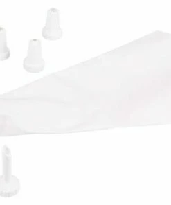 Städter Backhelfer Garniertüllen & Spritzbeutel Weiß Klein Set, 7-teilig