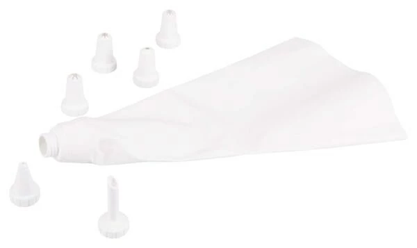 Städter Backhelfer Garniertüllen & Spritzbeutel Weiß Klein Set, 7-teilig 1 Städter Backhelfer Garniertüllen & Spritzbeutel Weiß Klein Set, 7-teilig