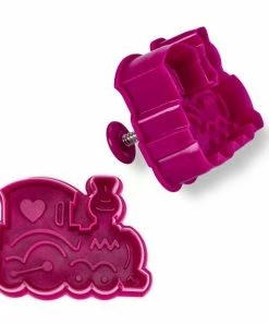 Städter Kunststoff-Ausstecher-Form Lokomotive 7,5 Cm Bordeaux