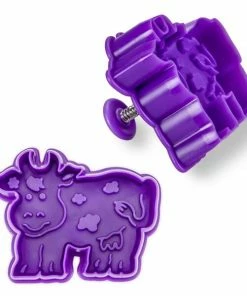 Städter Kunststoff-Ausstecher-Form Kuh 7 Cm Lila / Violett