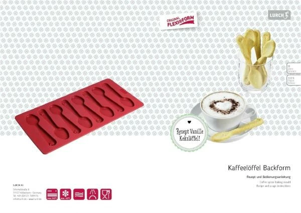 Lurch Flexiform Kaffeelöffel 15x30cm 8fach 2 Lurch Flexiform Kaffeelöffel 15x30cm 8fach – Bild 2