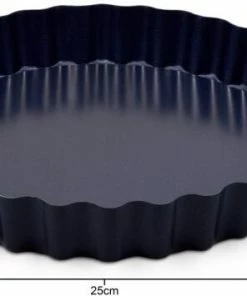 Zyliss Tarteform Mit Antihaftbeschichtung Und Abnehmbarem Boden, 25 Cm -KitchenAid Shop 220 E980197 Tart Pan Hero Dimensions