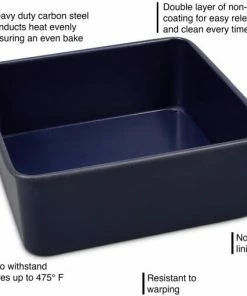 Zyliss Quadratische Backform Mit Antihaftbeschichtung Und Abnehmbarem Boden -KitchenAid Shop 220 bakewaregraphic E980201