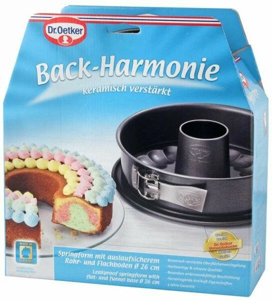 Dr. Oetker Springform Mit Flach- Und Rohrboden Back-Harmonie 26 Cm 5 Dr. Oetker Springform Mit Flach- Und Rohrboden Back-Harmonie 26 Cm – Bild 5