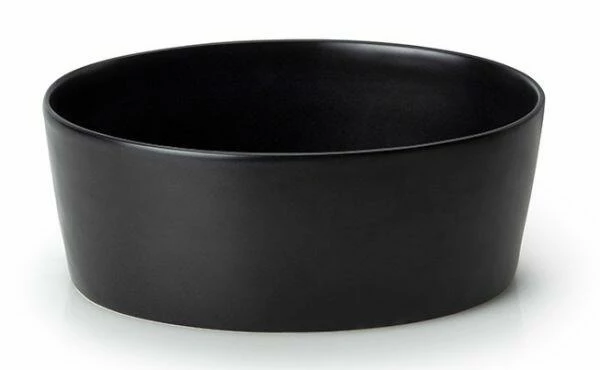 Continenta Brottopf Oval Aus Keramik Mit Holzdeckel, Matt Schwarz 27 X 20 X 13,5 Cm 2 Continenta Brottopf Oval Aus Keramik Mit Holzdeckel, Matt Schwarz 27 X 20 X 13,5 Cm – Bild 2