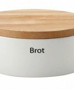 Continenta Brottopf Oval Aus Keramik Mit Holzdeckel 36 X 23 X 13,5 Cm