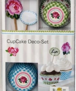 Birkmann CupCake Deco-Set Rose, 36-teilig