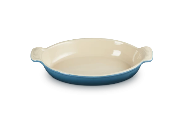 Le Creuset Auflaufform Tradition Oval In Deep Teal 28 Cm / 1,6 Liter 2 Le Creuset Auflaufform Tradition Oval In Deep Teal 28 Cm / 1,6 Liter – Bild 2