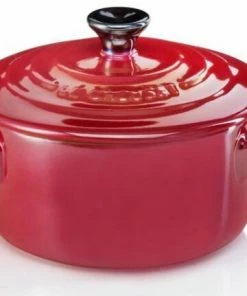 Le Creuset Mini Cocotte In Kirschrot Metallic
