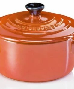 Le Creuset Mini Cocotte In Ofenrot Metallic