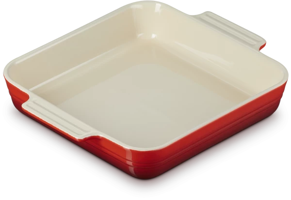 Le Creuset Auflaufform Klassik Quadratisch In Kirschrot 2 Le Creuset Auflaufform Klassik Quadratisch In Kirschrot – Bild 2