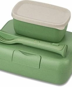 Koziol Lunch Box Candy Ready Mit Besteck-Set In Grün