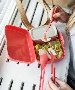 Koziol Lunch Box Candy Ready Mit Besteck-Set In Coral 8 Koziol Lunch Box Candy Ready Mit Besteck-Set In Coral -KitchenAid Shop 7272 CANDY READY 704 ad 9