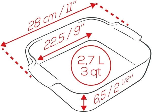 Appolia Auflaufform Quadratisch In Schiefergrau 28 Cm / 2,7 Liter 13 Appolia Auflaufform Quadratisch In Schiefergrau 28 Cm / 2,7 Liter – Bild 13