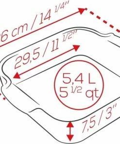 Appolia Auflaufform Quadratisch In Schiefergrau 28 Cm / 2,7 Liter 27 Appolia Auflaufform Quadratisch In Schiefergrau 28 Cm / 2,7 Liter -KitchenAid Shop APPOLIA DIMENSIONS Carre 36 3 2