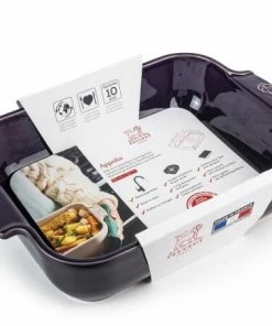 Appolia Auflaufform Rechteckig In Aubergine 32 Cm / 2,7 Liter -KitchenAid Shop APPOLIA aubergine RECT 32 61029 fourreau 1