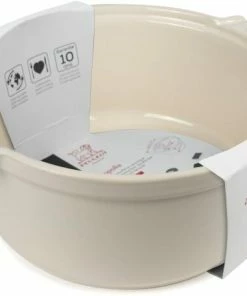 Appolia Soufflé Topf Rund, 22 Cm In Ecru -KitchenAid Shop APPOLIA moule souffle ecru 60718 fourreau