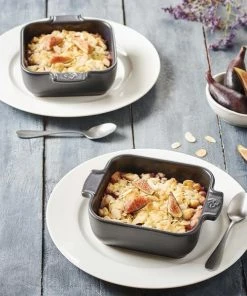 Appolia Auflaufform Quadratisch In Schiefergrau 28 Cm / 2,7 Liter -KitchenAid Shop APPOLIA plat carre individuel ardoise 61180 PIXEL BECHAMEL 2