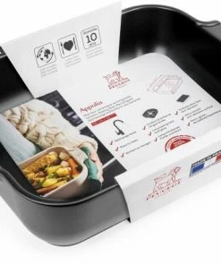 Appolia Auflaufform Rechteckig In Satin-schwarz 22 Cm / 0,85 Liter -KitchenAid Shop APPOLIA plat rectangulaire noir black satin 32 cm 61500 packaging