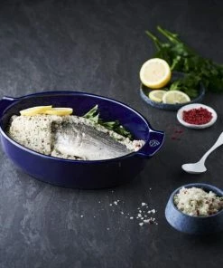 Appolia Auflaufform Oval In Blau 31 Cm Länge -KitchenAid Shop Appolia ovale moyen bleu 60619 60572 PIXEL BECHAMEL 1