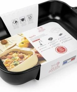 Appolia Auflaufform Rechteckig In Satin-schwarz 40 Cm / 5,2 Liter -KitchenAid Shop Appolia plat rectangulaire noir black satin 36 cm 61494 packaging 4