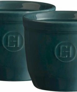 Emile Henry Töpfchen Nr. 8 In Feu Doux, 2er Set