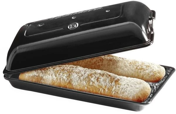 Emile Henry Ciabatta-Set In Fusain 1 Emile Henry Ciabatta-Set In Fusain