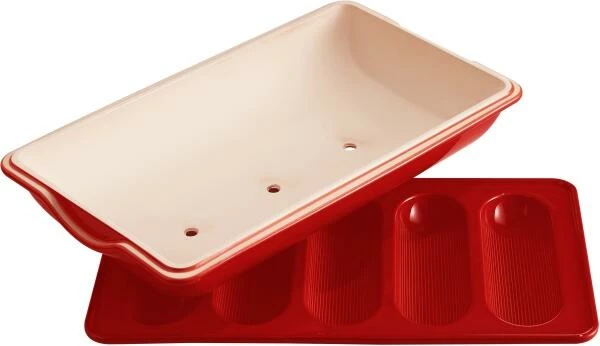 Emile Henry Mini Baguette-Set In Grand Cru 2 Emile Henry Mini Baguette-Set In Grand Cru – Bild 2