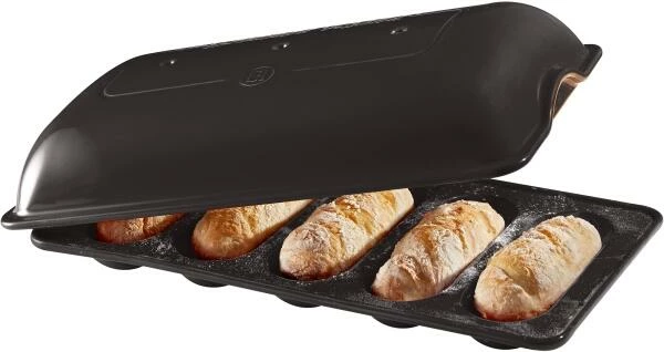 Emile Henry Mini Baguette-Set In Fusain 1 Emile Henry Mini Baguette-Set In Fusain