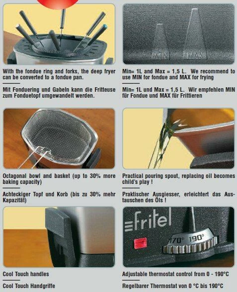 Fritel Fondue Fritteuse FF 1400 2 Fritel Fondue Fritteuse FF 1400 – Bild 2