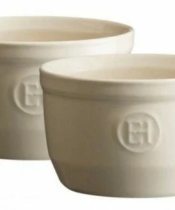 Emile Henry Töpfchen Nr. 10 In Ton, 2er Set