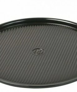 Emile Henry Pizzastein In Fusain, 37 Cm