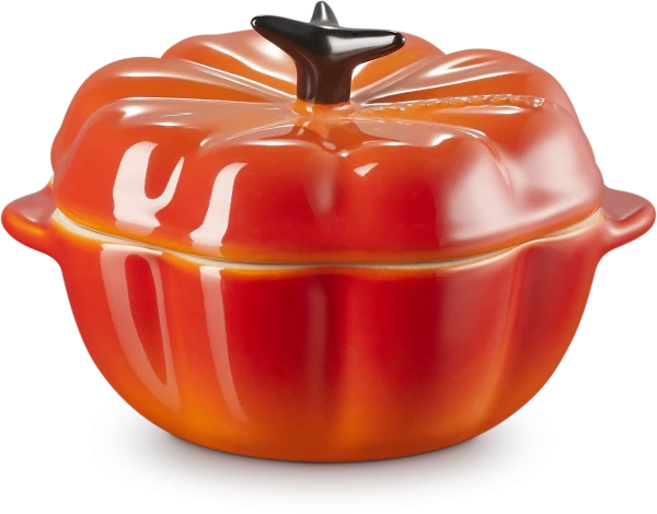 Le Creuset Kürbisförmchen Mit Deckel In Ofenrot 1 Le Creuset Kürbisförmchen Mit Deckel In Ofenrot