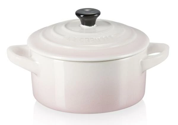 Le Creuset Mini Cocotte In Shell Pink 1 Le Creuset Mini Cocotte In Shell Pink