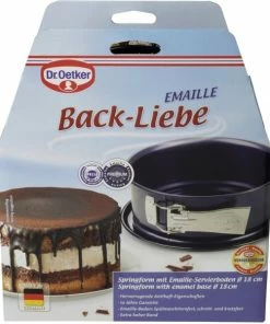 Dr. Oetker Springform Mit Emaille-Servierboden Back-Liebe 18 Cm 8 Dr. Oetker Springform Mit Emaille-Servierboden Back-Liebe 18 Cm -KitchenAid Shop PACK 1104 0